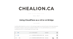 Desktop Screenshot of chealion.ca