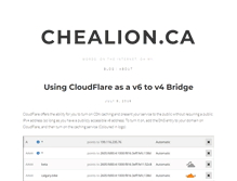 Tablet Screenshot of chealion.ca